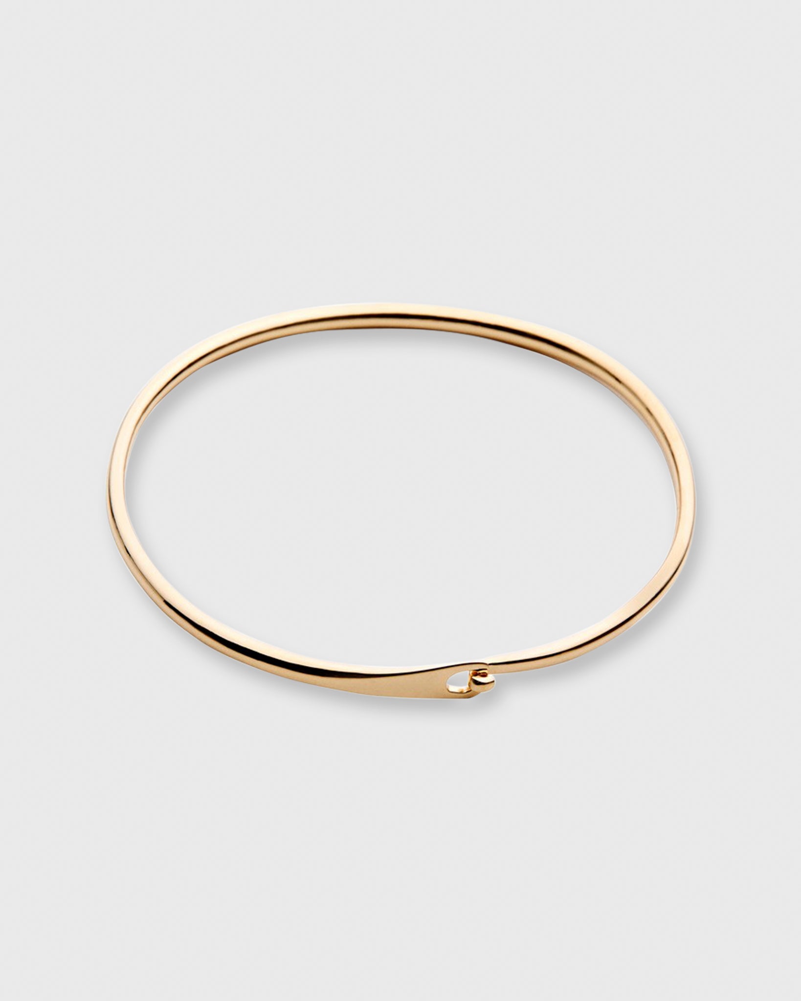 Simple Hook Bracelet in Gold-Plated Brass