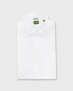 Load image into Gallery viewer, Slim Fit Spread Collar Dress Shirt White Poplin
