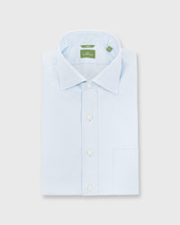 Slim Fit Spread Collar Dress Shirt Sky Blue Roxford