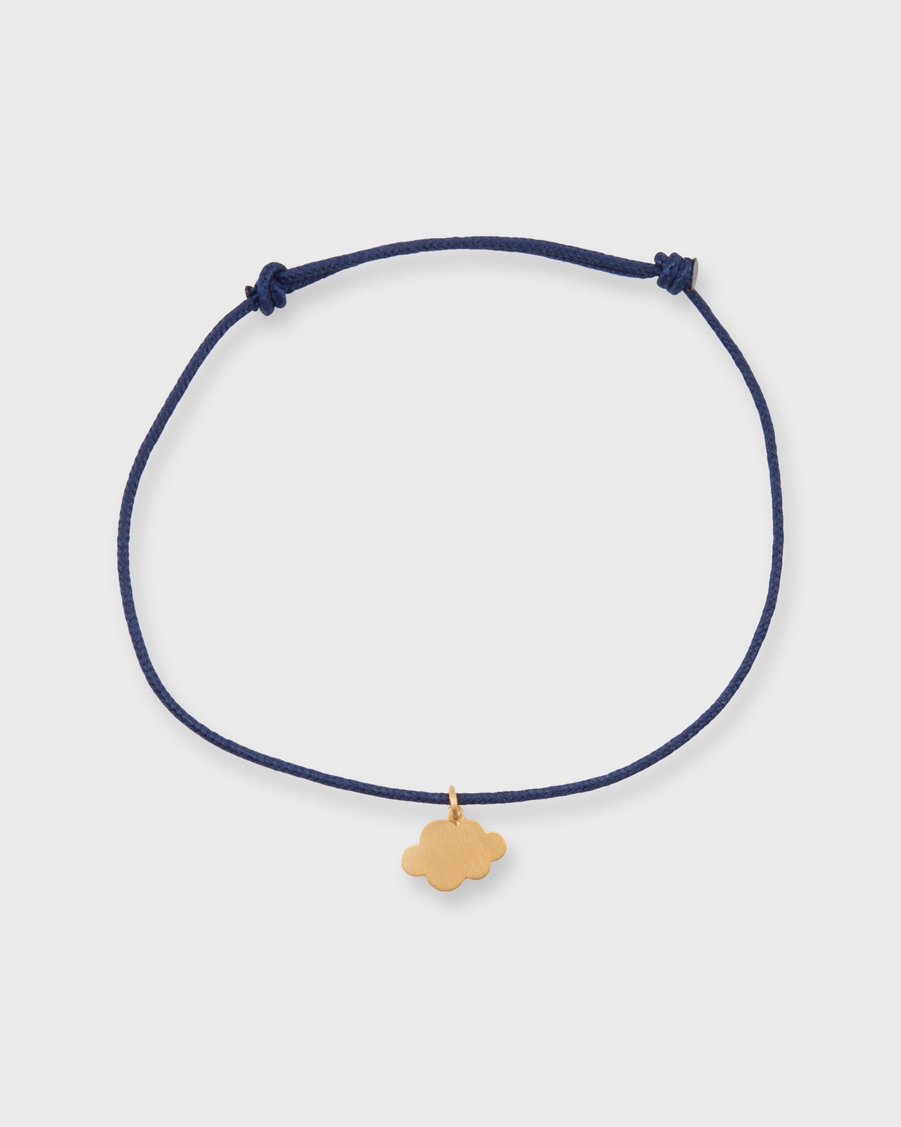 Small Heaven Charm Bracelet in Gold/Assorted Color Cord