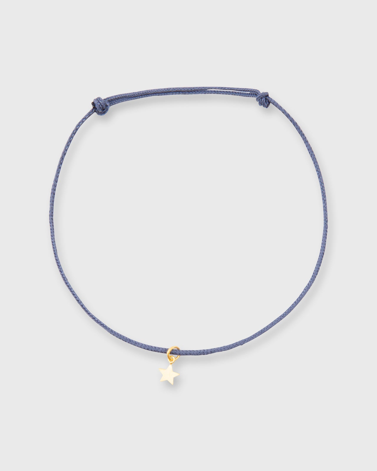 Lucky Star Charm Bracelet in Gold/Assorted Color Cord