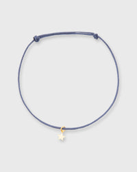 Lucky Star Charm Bracelet in Gold/Assorted Color Cord