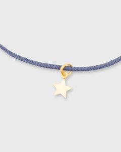 Lucky Star Charm Bracelet in Gold/Assorted Color Cord
