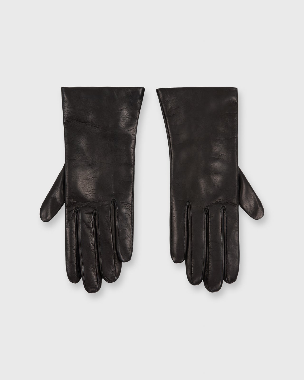 Cashmere-Lined Gloves Black Nappa Leather