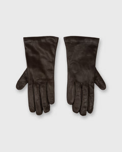 Cashmere-Lined Gloves in Brown Nappa Leather
