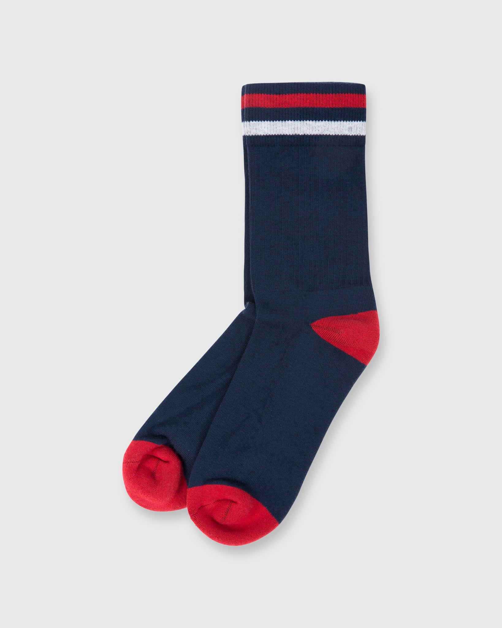 Kennedy Luxe Athletic Socks in Navy | Shop Sid Mashburn