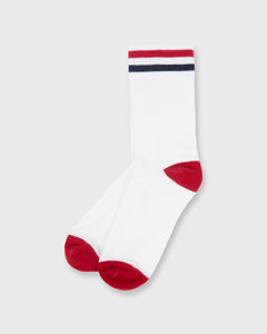 Kennedy Luxe Athletic Socks White