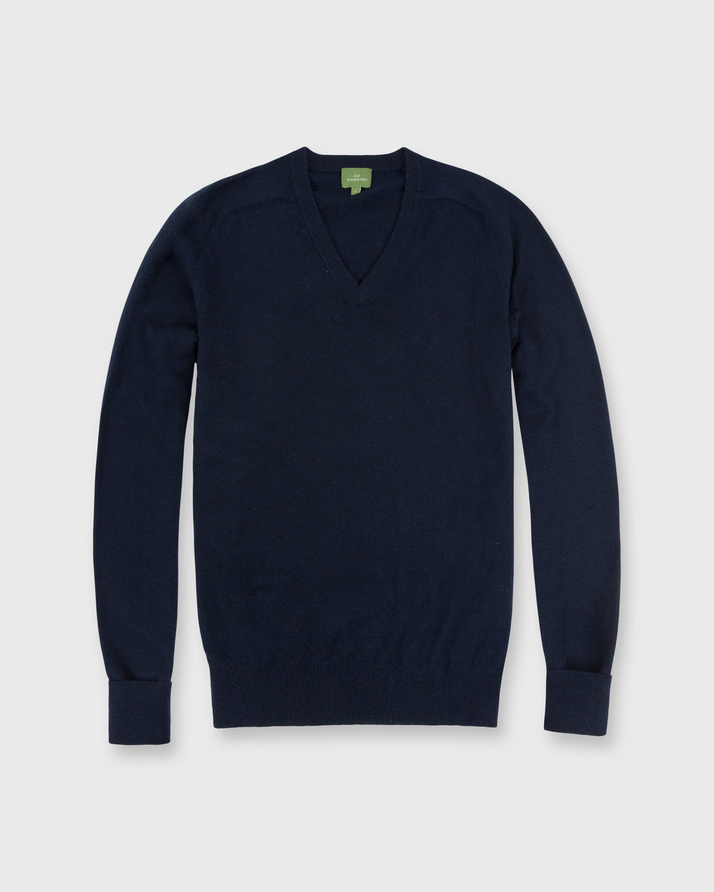 Classic V-Neck Sweater Dark Navy Cashmere