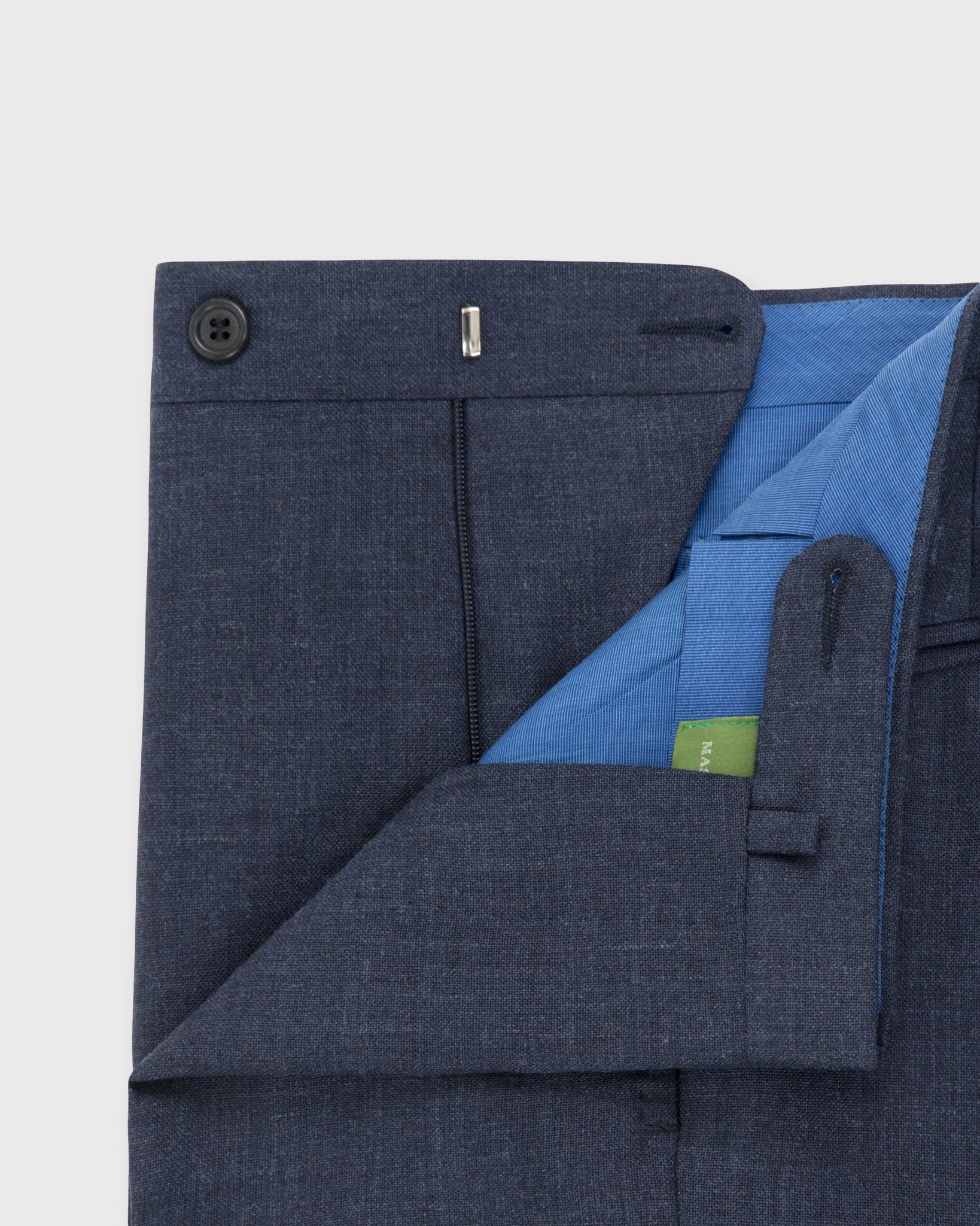 Dress Trouser in Air Force Blue High-Twist - 38 by Sid Mashburn Dress Trouser in Air Force Blue High-Twist - 38 by Sid Mashburn
