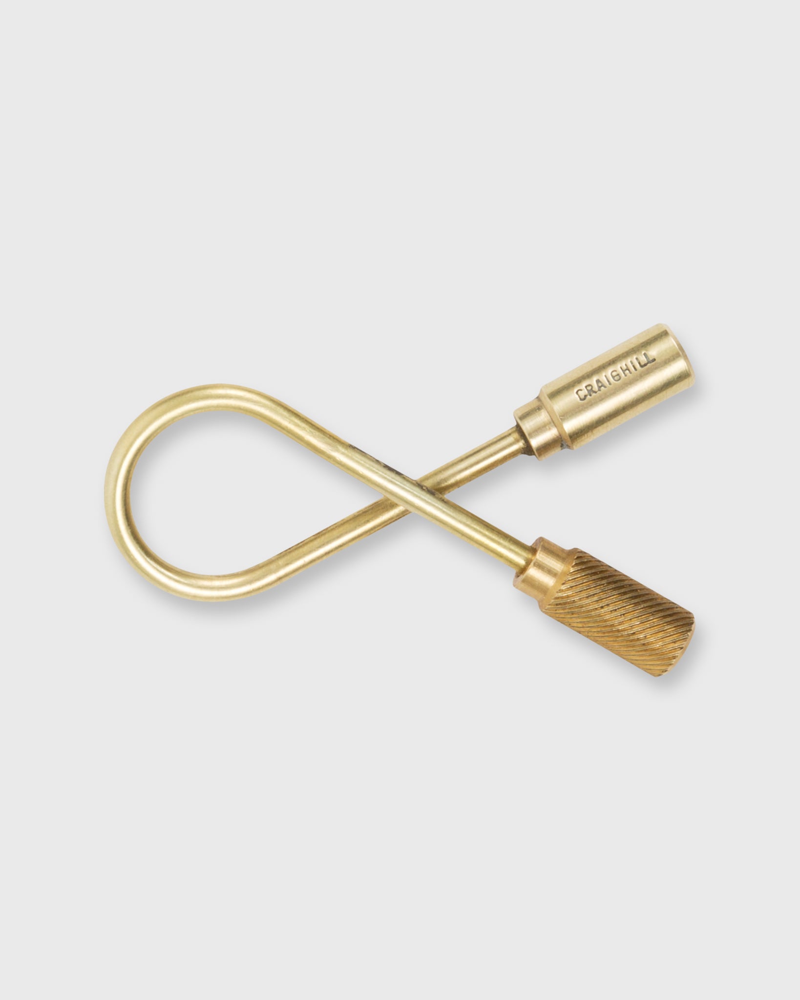 Closed Helix Key Ring Brass