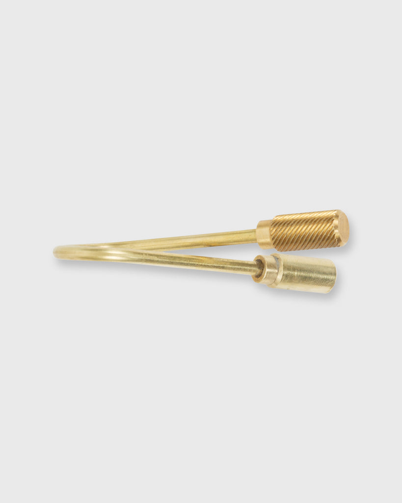 Closed Helix Key Ring in Brass | Shop Mashburn