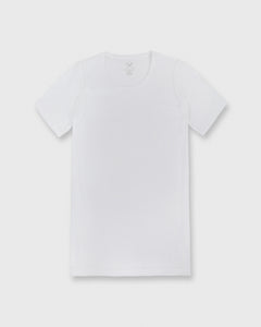 Short-Sleeved Relaxed Tee White Pima Cotton