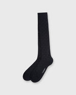 Load image into Gallery viewer, Over-The-Calf Dress Socks Navy/Green Dot Extra Fine Merino

