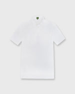 Load image into Gallery viewer, Short-Sleeved Polo White Pima Pique

