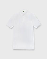 Short-Sleeved Polo White Pima Pique
