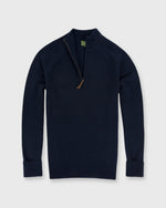 Load image into Gallery viewer, Half-Zip Sweater Navy Cashmere
