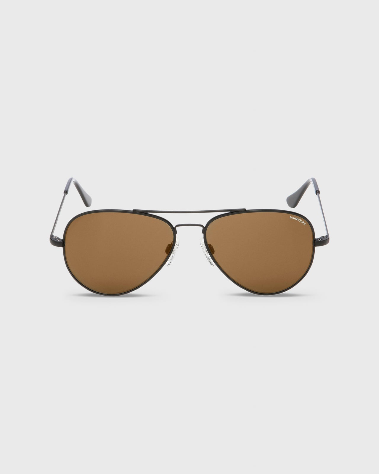 Polarized Concorde Sunglasses Matte Black/Tan Glass Lens