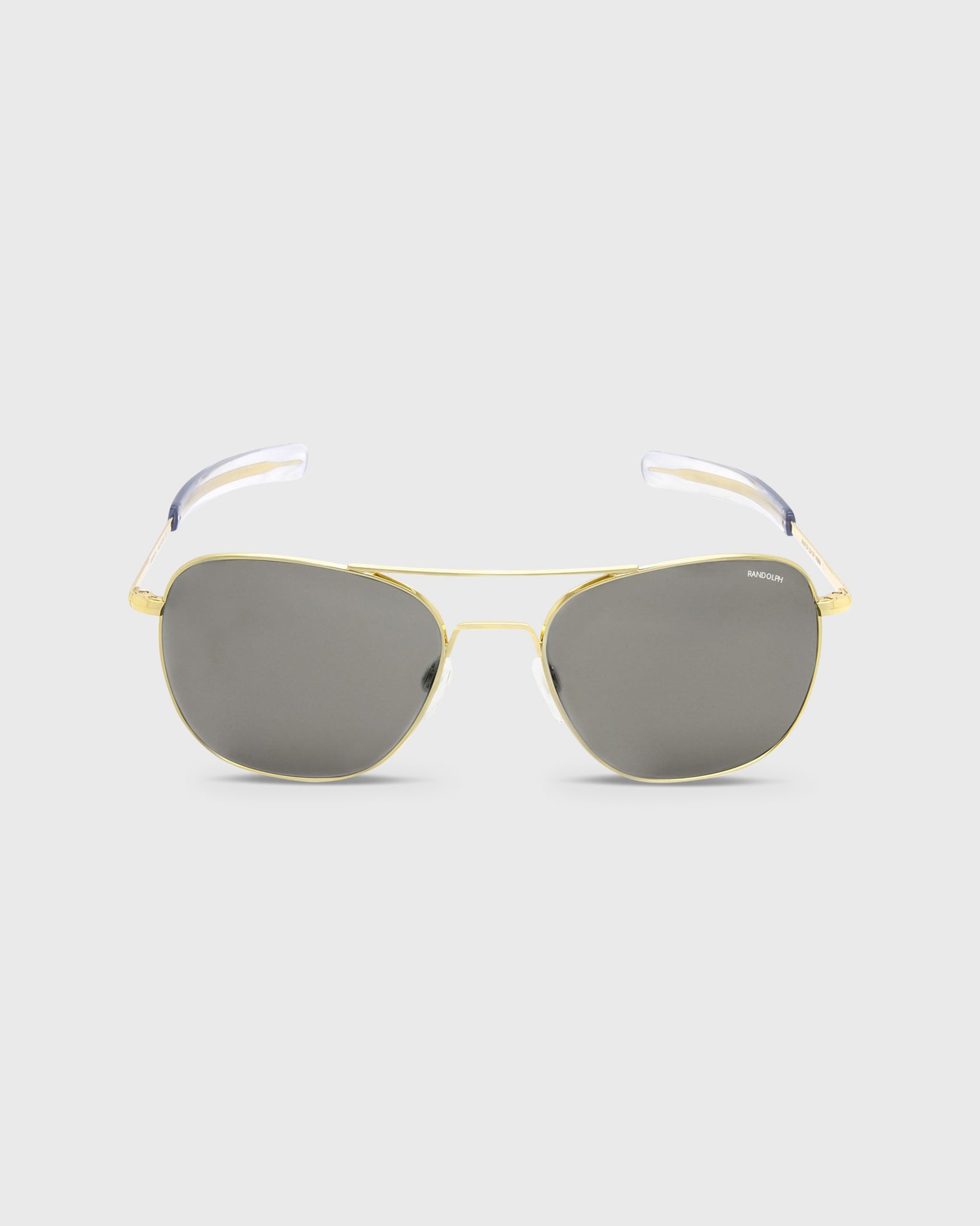 Aviator Sunglasses 23K Gold/Gray Glass Lens