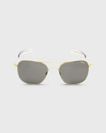 Load image into Gallery viewer, Aviator Sunglasses 23K Gold/Gray Glass Lens

