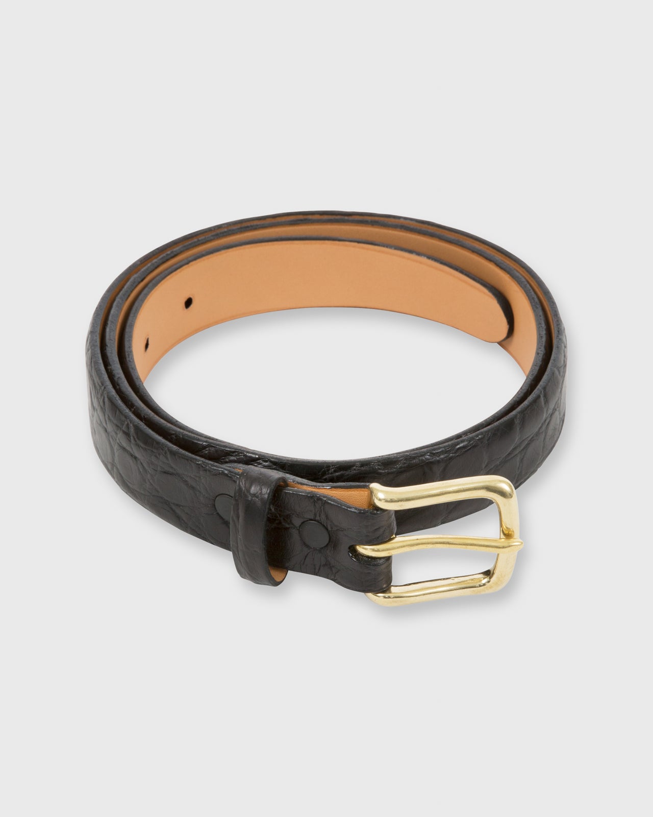 1" Belt Black Matte Alligator