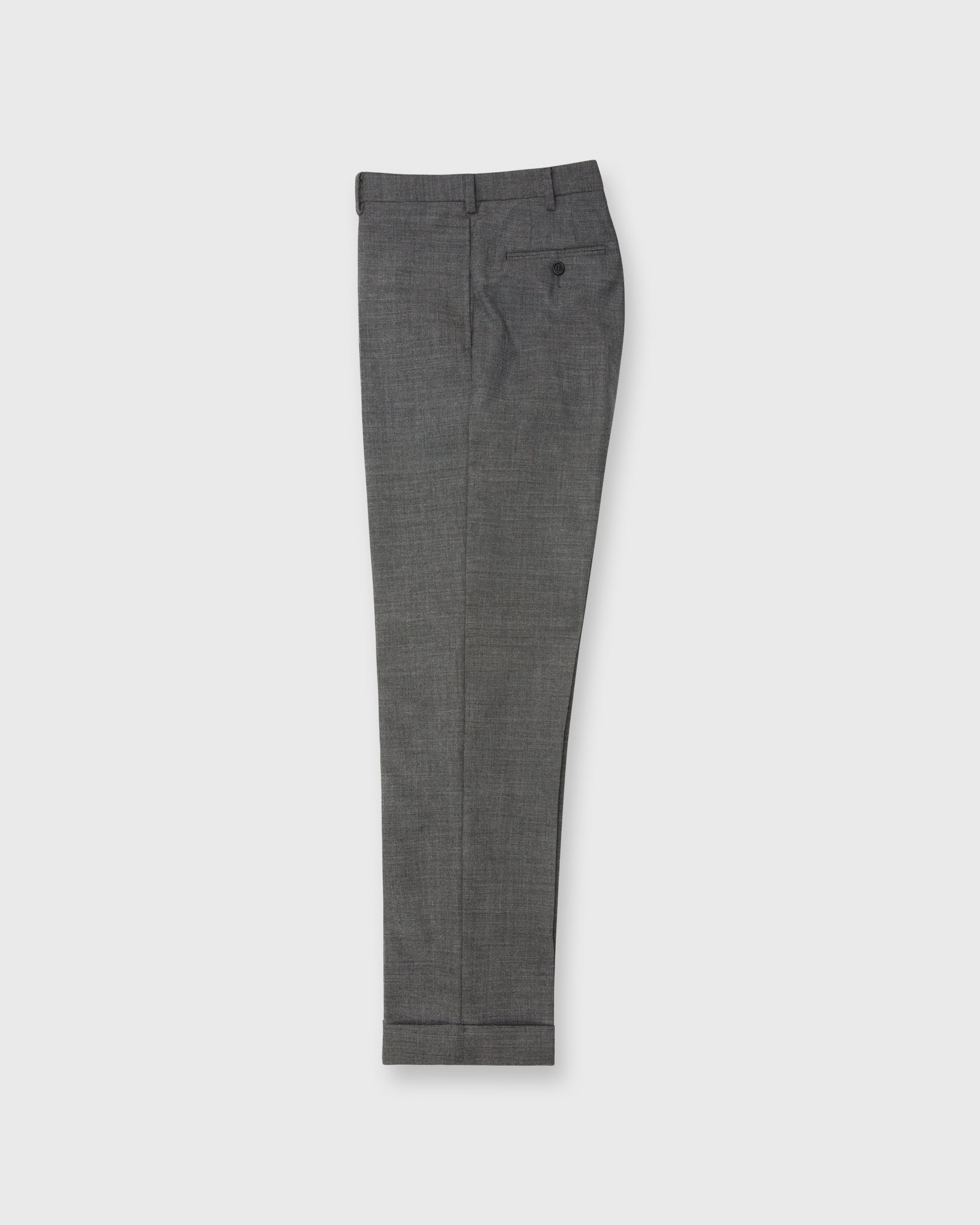 Dress Trouser in Mid-Grey High-Twist - 34 by Sid Mashburn Dress Trouser in Mid-Grey High-Twist - 34 by Sid Mashburn