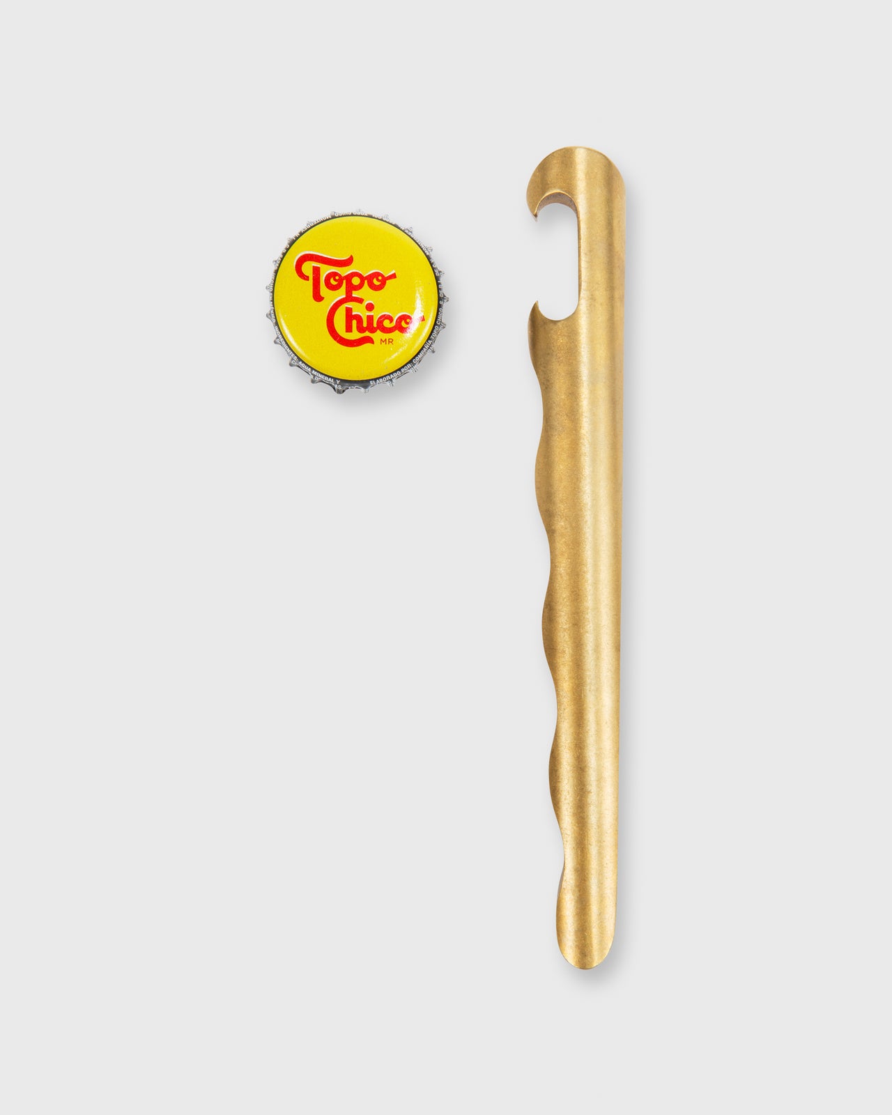 Ripple Bottle Opener Brass