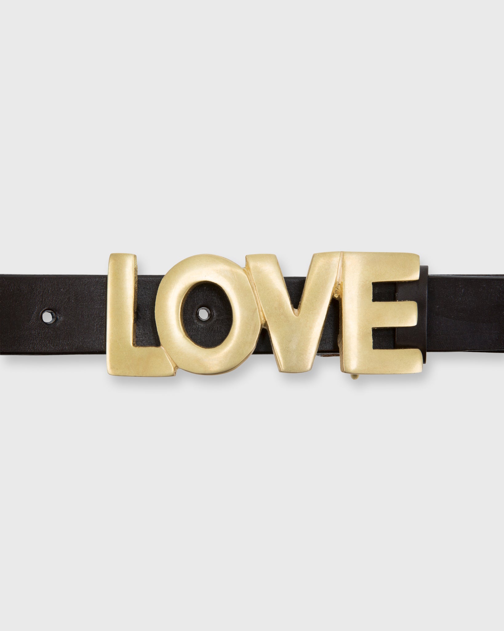 Love Belt Buckle in Brass