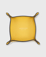Load image into Gallery viewer, Soft Small Square Tray Yellow Alce Leather
