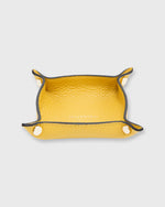 Load image into Gallery viewer, Soft Small Square Tray Yellow Alce Leather
