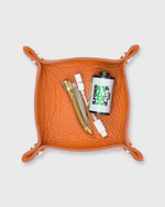 Load image into Gallery viewer, Soft Small Square Tray Orange Alce Leather
