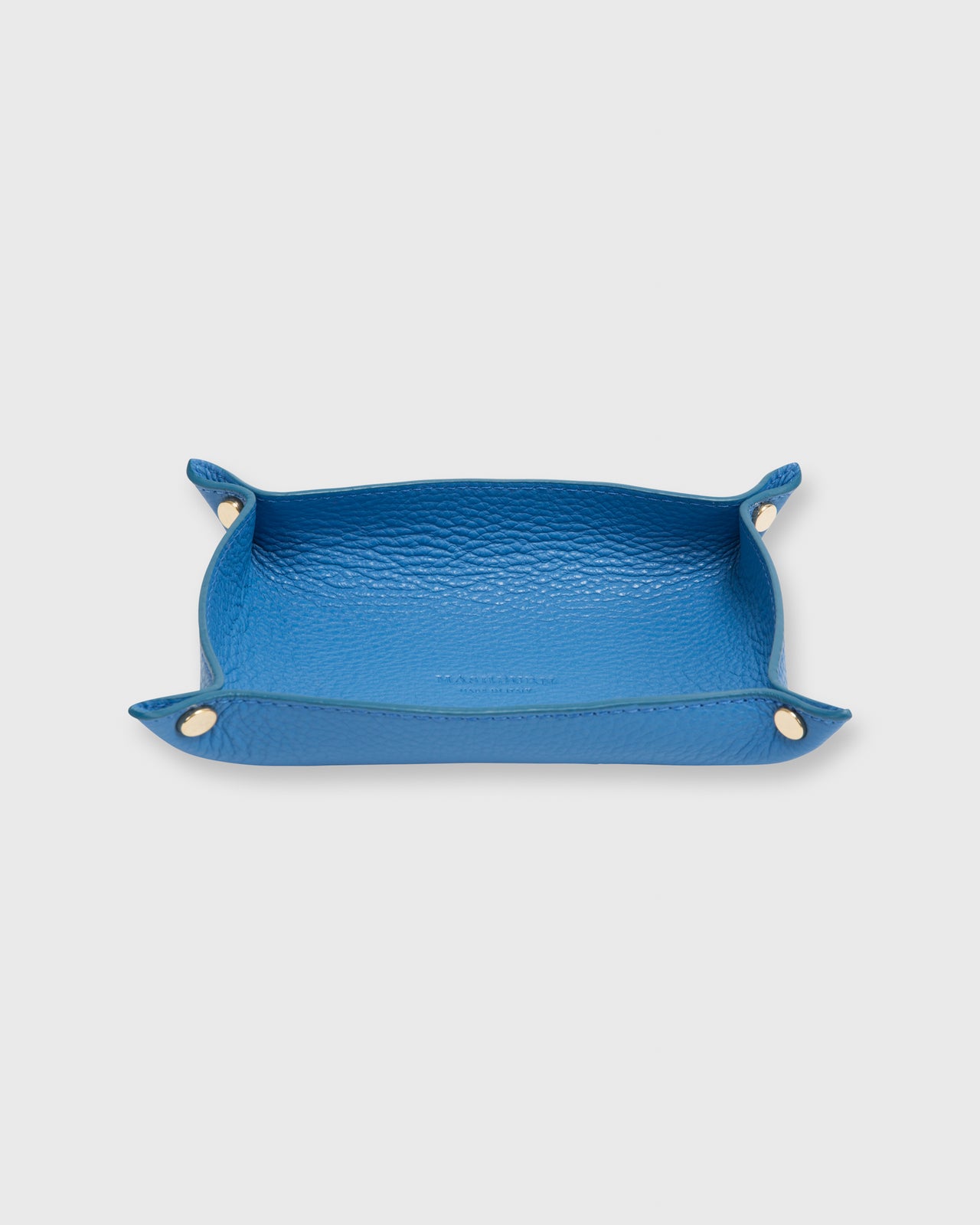 Soft Medium Rectangle Tray Bright Blue Alce Leather