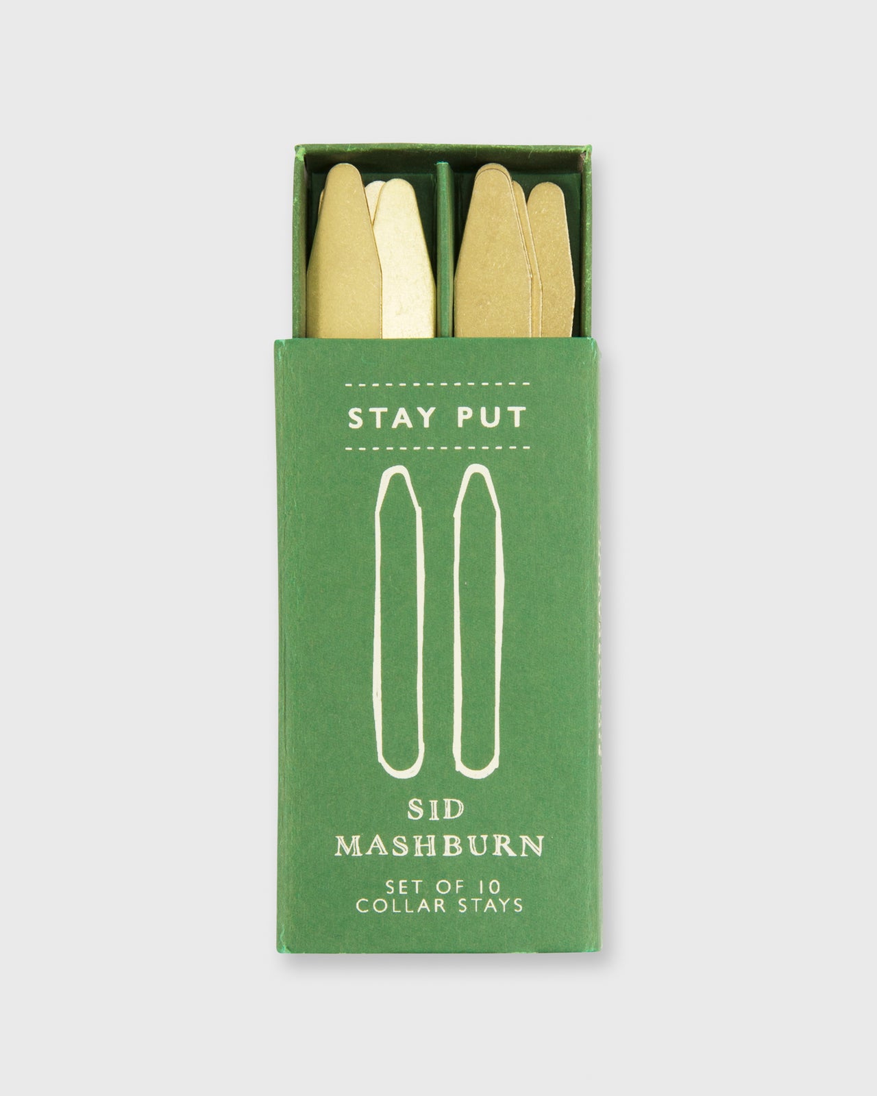 Collar Stays Set Brass