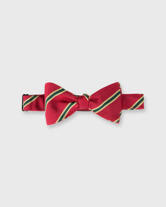 Silk Woven Bow Tie Red/Green/Gold Dragoons 6th Stripe