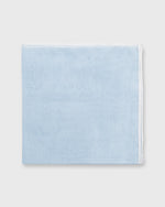 Load image into Gallery viewer, Hand-Rolled Pocket Square Sky Cotolino/White Edge
