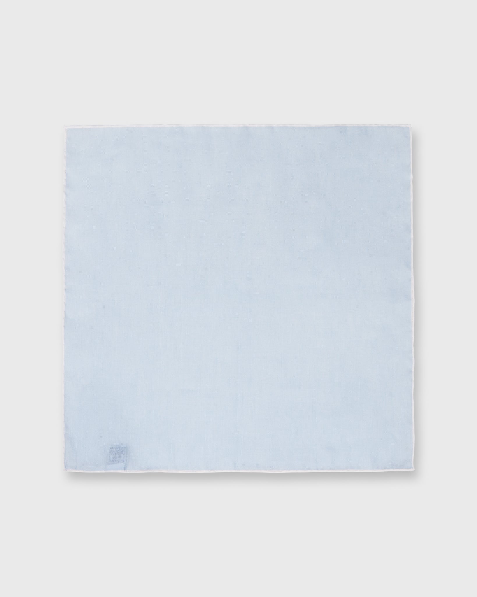 Hand-Rolled Pocket Square Sky Cotolino/White Edge