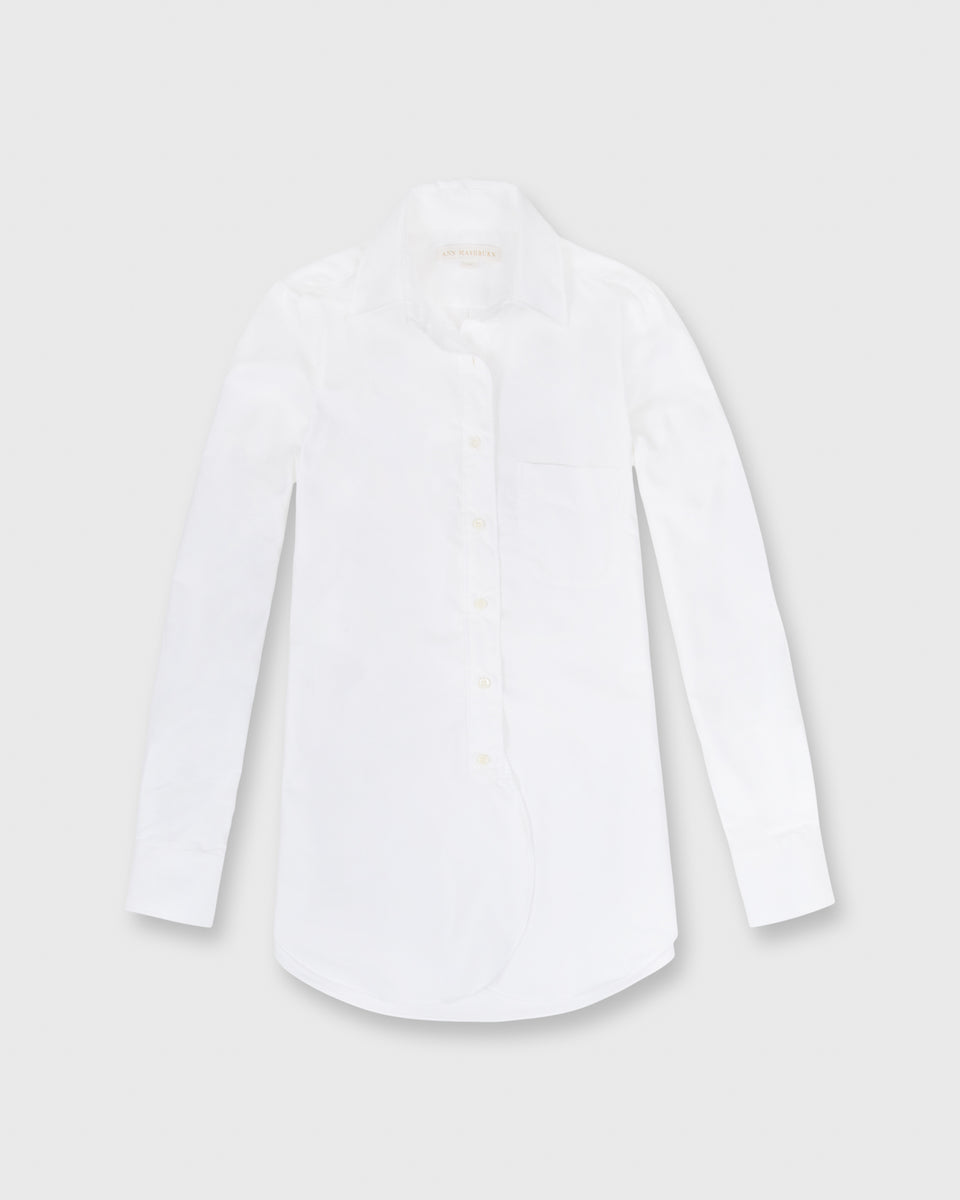 Boyfriend Shirt in White Oxford | Shop Ann Mashburn