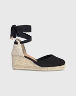 Load image into Gallery viewer, Low Carina Espadrille in Black Canvas
