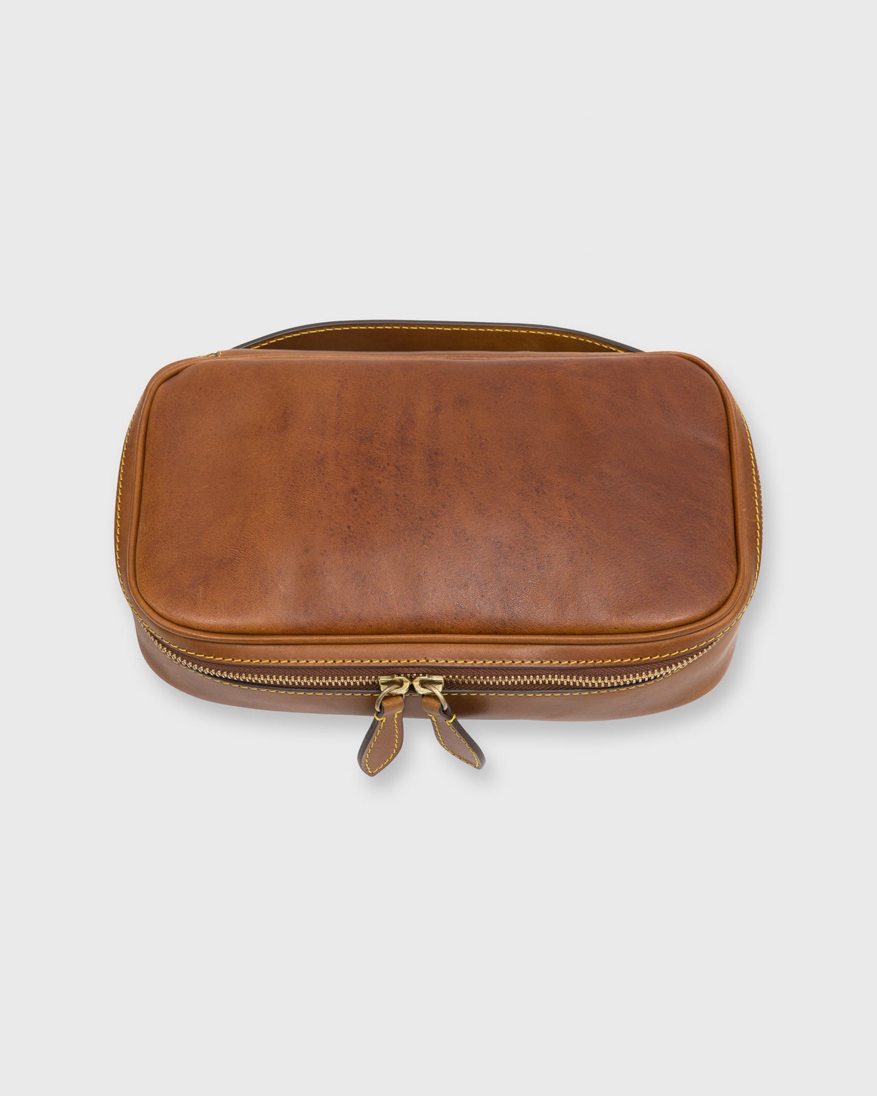 Dopp Kit Tan Leather