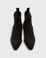 Load image into Gallery viewer, Short Cowboy Boot Black Suede
