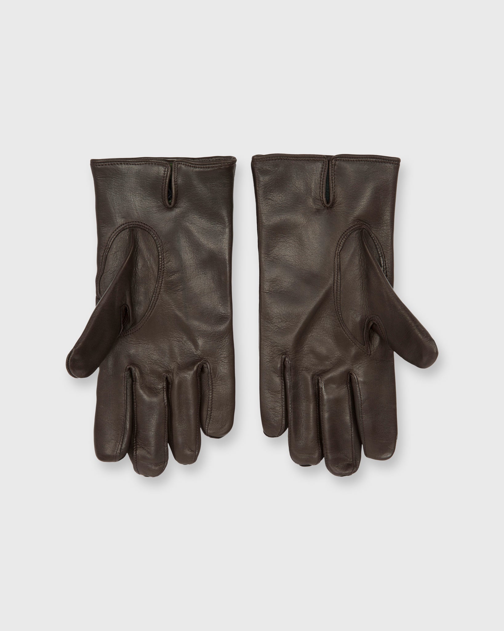 Cashmere-Lined Gloves Dark Brown Nappa Leather