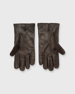 Load image into Gallery viewer, Cashmere-Lined Gloves Dark Brown Nappa Leather
