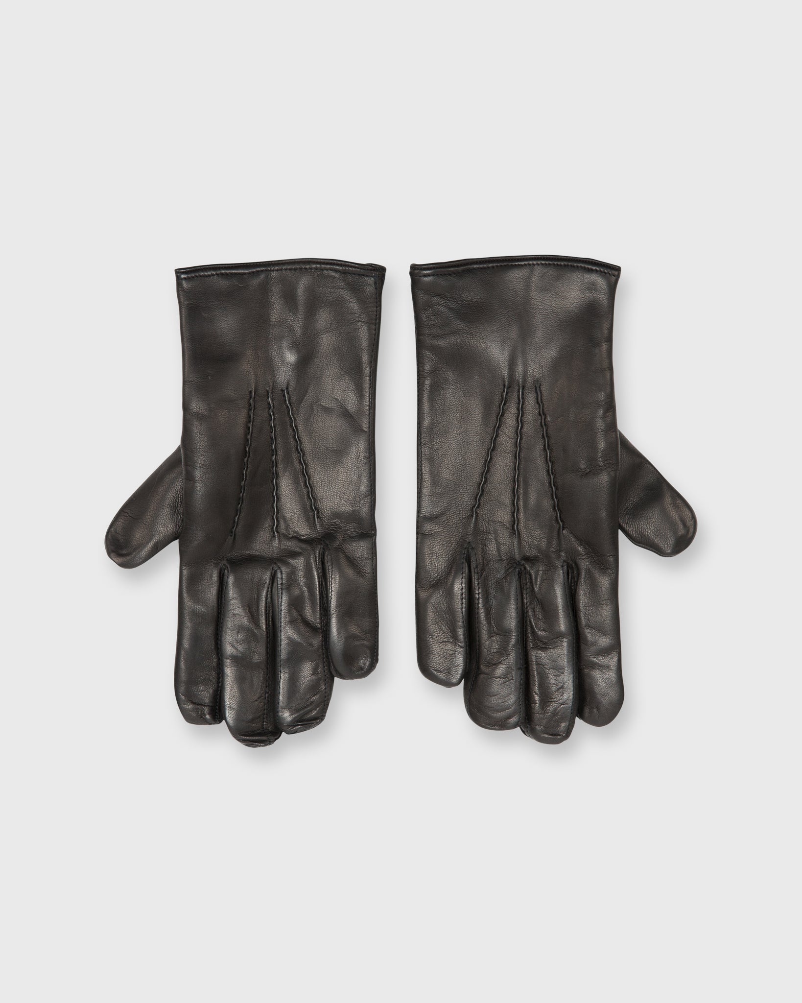 Cashmere-Lined Gloves Black Nappa Leather