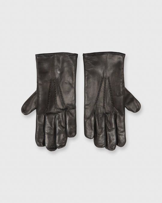 Cashmere-Lined Gloves Black Nappa Leather