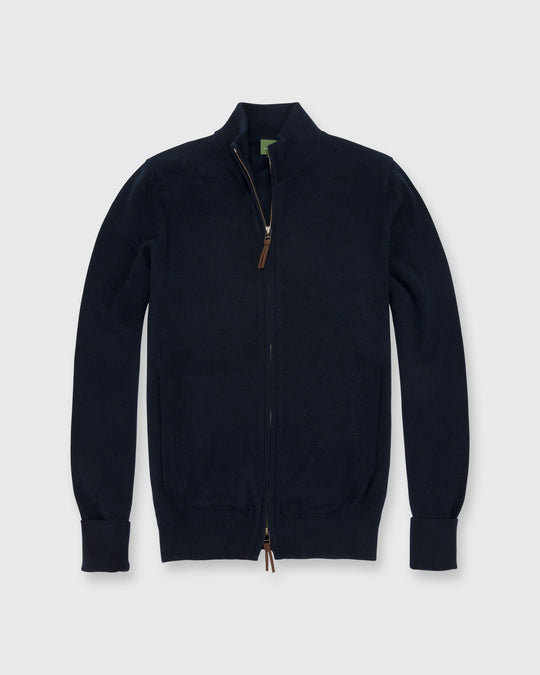 Track Jacket Sweater Navy Cashmere