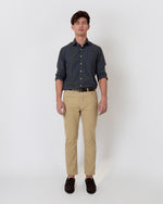 Load image into Gallery viewer, Slim Straight 5-Pocket Pant in Khaki Corduroy
