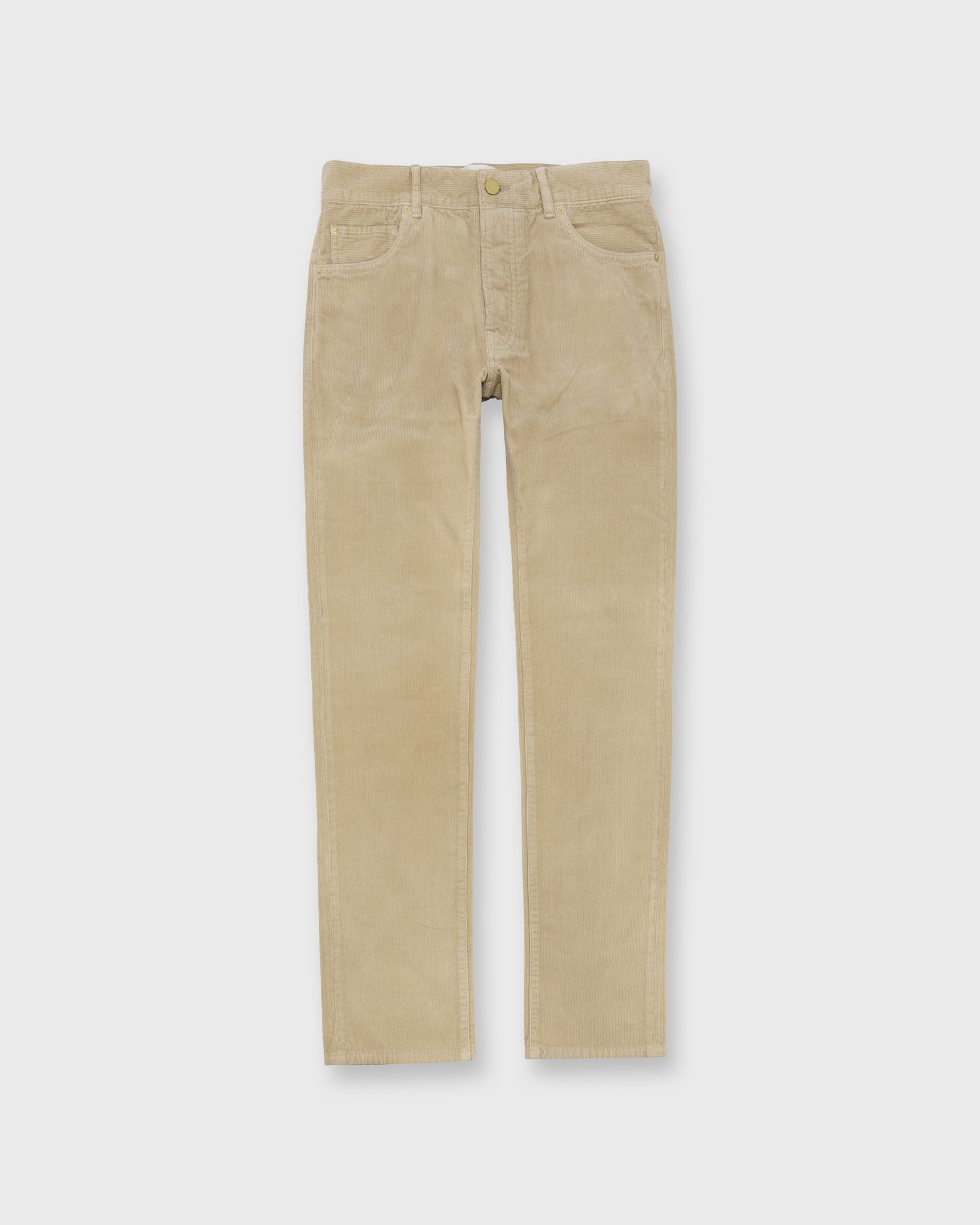 Slim Straight 5-Pocket Pant Khaki Corduroy