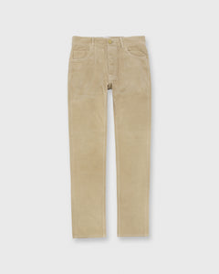 Slim Straight 5-Pocket Pant in Khaki Corduroy