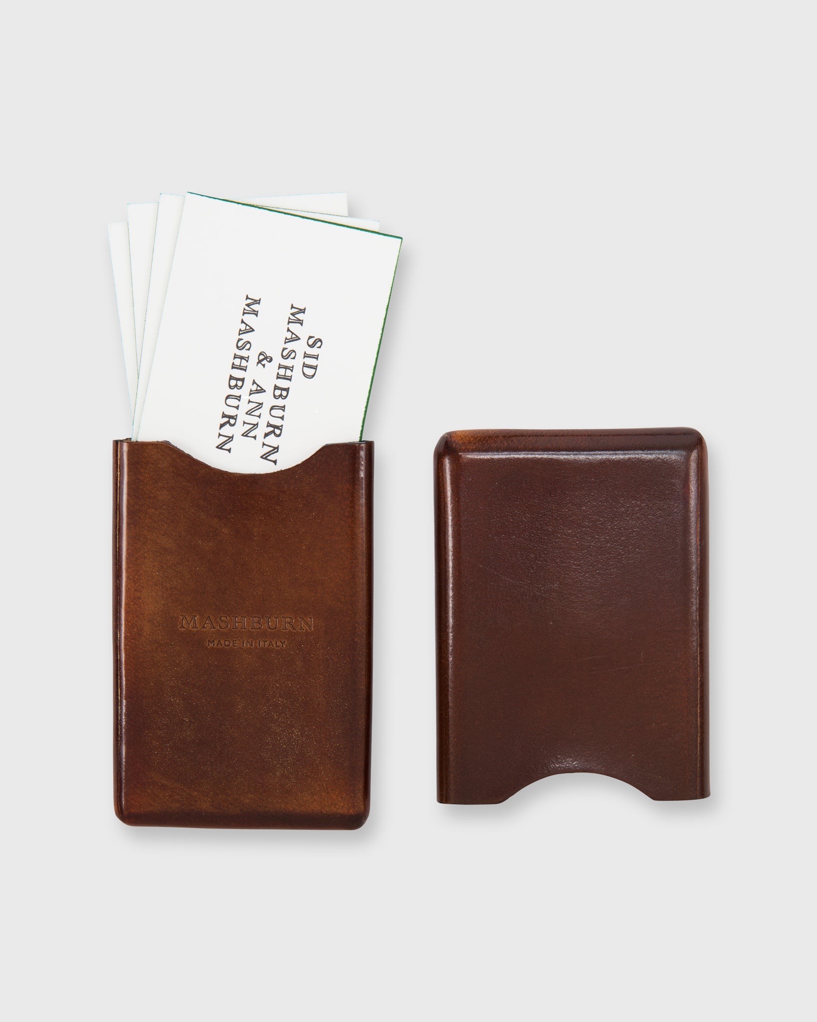 Card Case in Papaya Leather by Mashburn