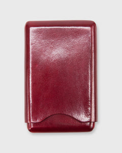 Card Case Dark Red Leather