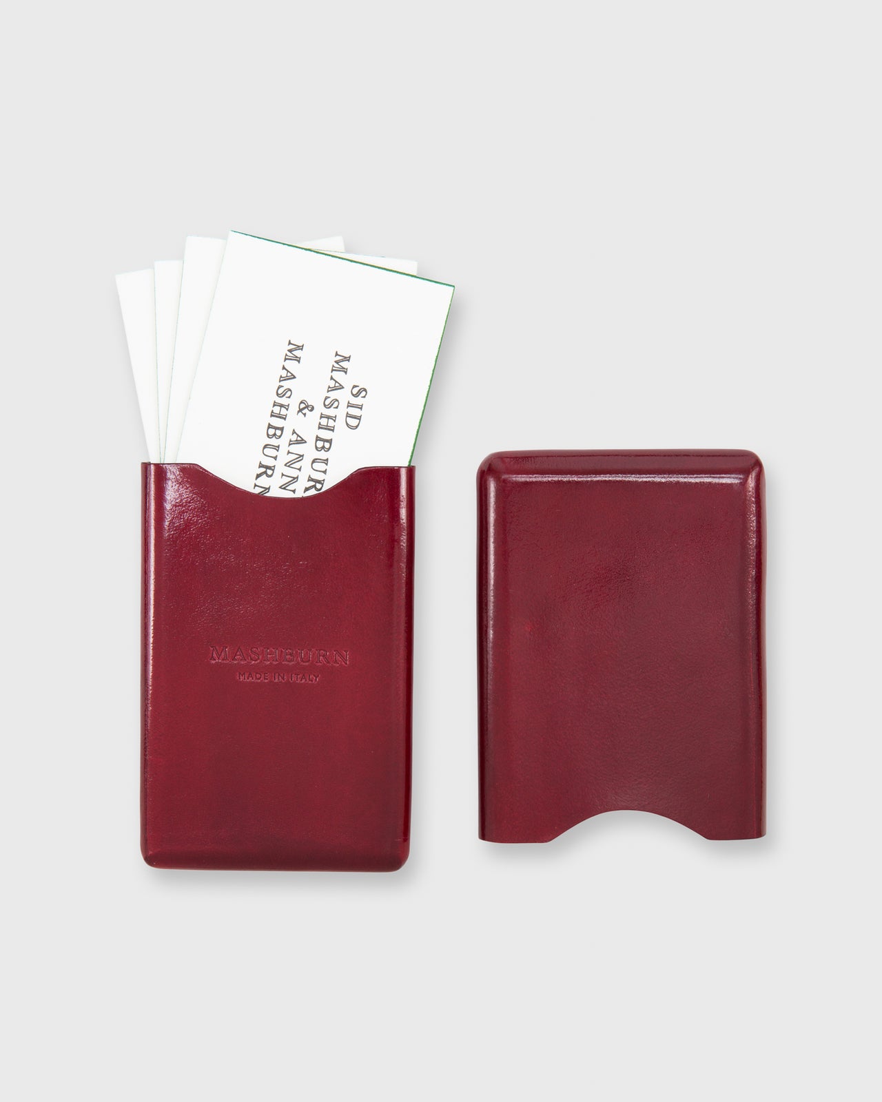 Card Case Dark Red Leather